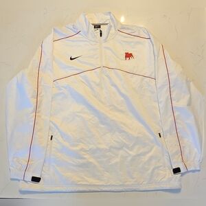 Nike University of Georgia UGA Bulldogs 1/2 Zip Windbreaker Jacket Men's Size XL